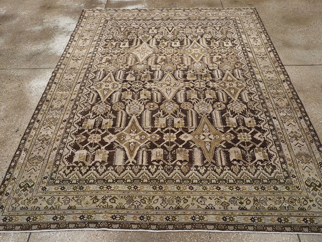 Antique Persian Malayer Accent Carpet, No.30777 - Galerie Shabab