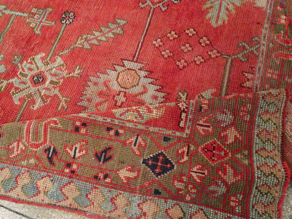 Antique Turkish Oushak Square Accent Carpet, No.30780 - Galerie Shabab