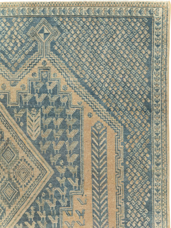 Vintage Persian Afshar Tribal Accent Carpet, No.30784 - Galerie Shabab