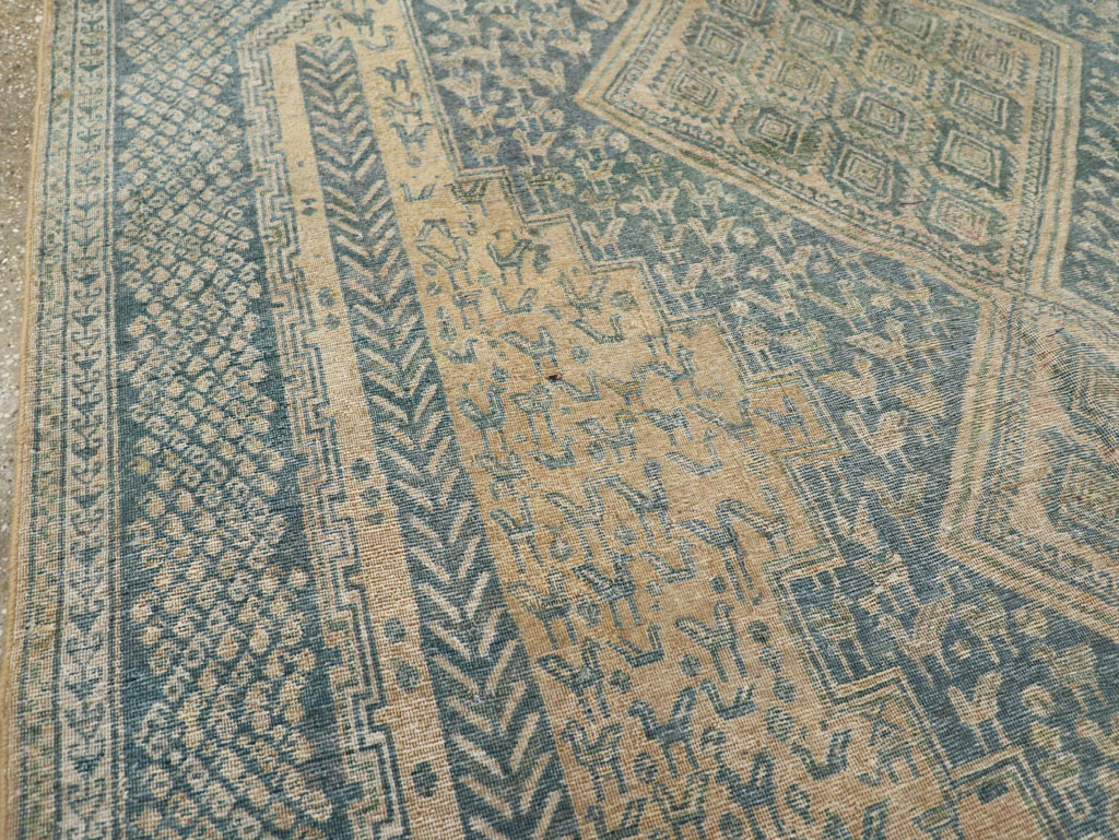 Vintage Persian Afshar Tribal Accent Carpet, No.30784 - Galerie Shabab