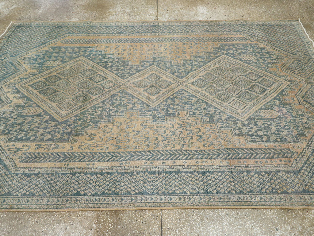 Vintage Persian Afshar Tribal Accent Carpet, No.30784 - Galerie Shabab