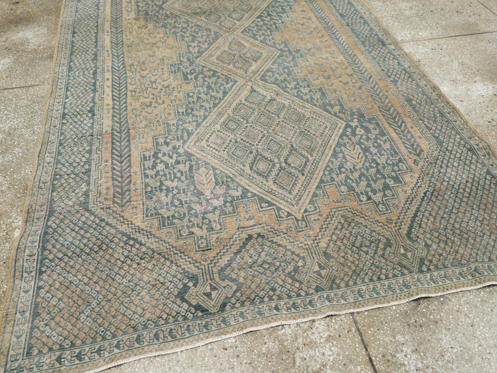 Vintage Persian Afshar Tribal Accent Carpet, No.30784 - Galerie Shabab