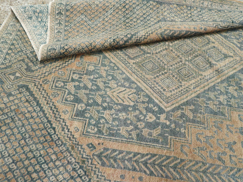 Vintage Persian Afshar Tribal Accent Carpet, No.30784 - Galerie Shabab