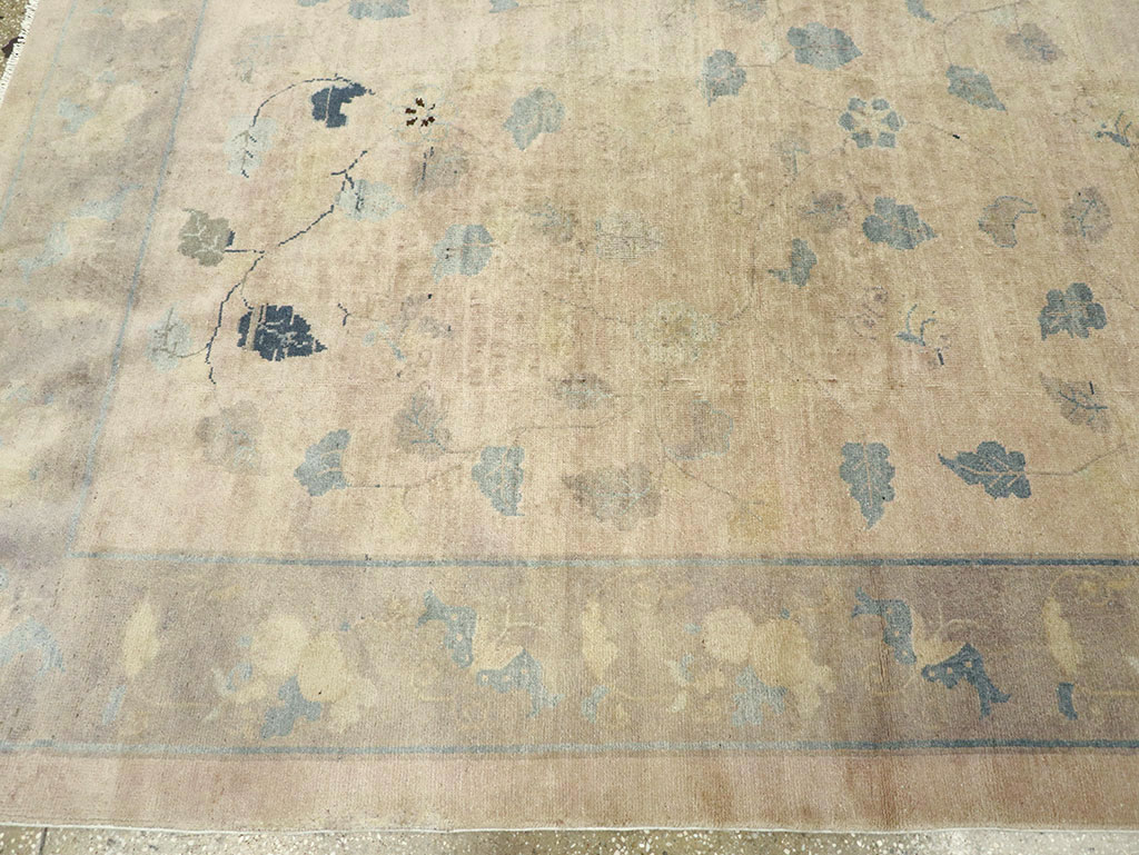 Vintage Chinese Room Size Carpet, No.30785 - Galerie Shabab