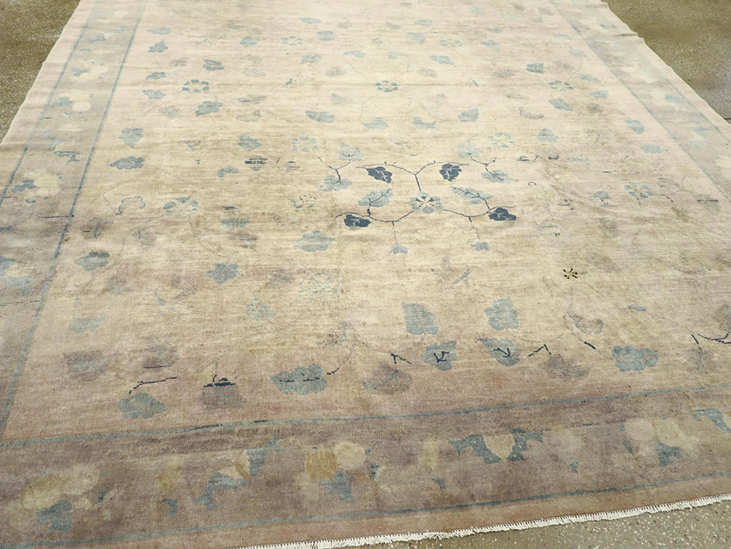 Vintage Chinese Room Size Carpet, No.30785 - Galerie Shabab