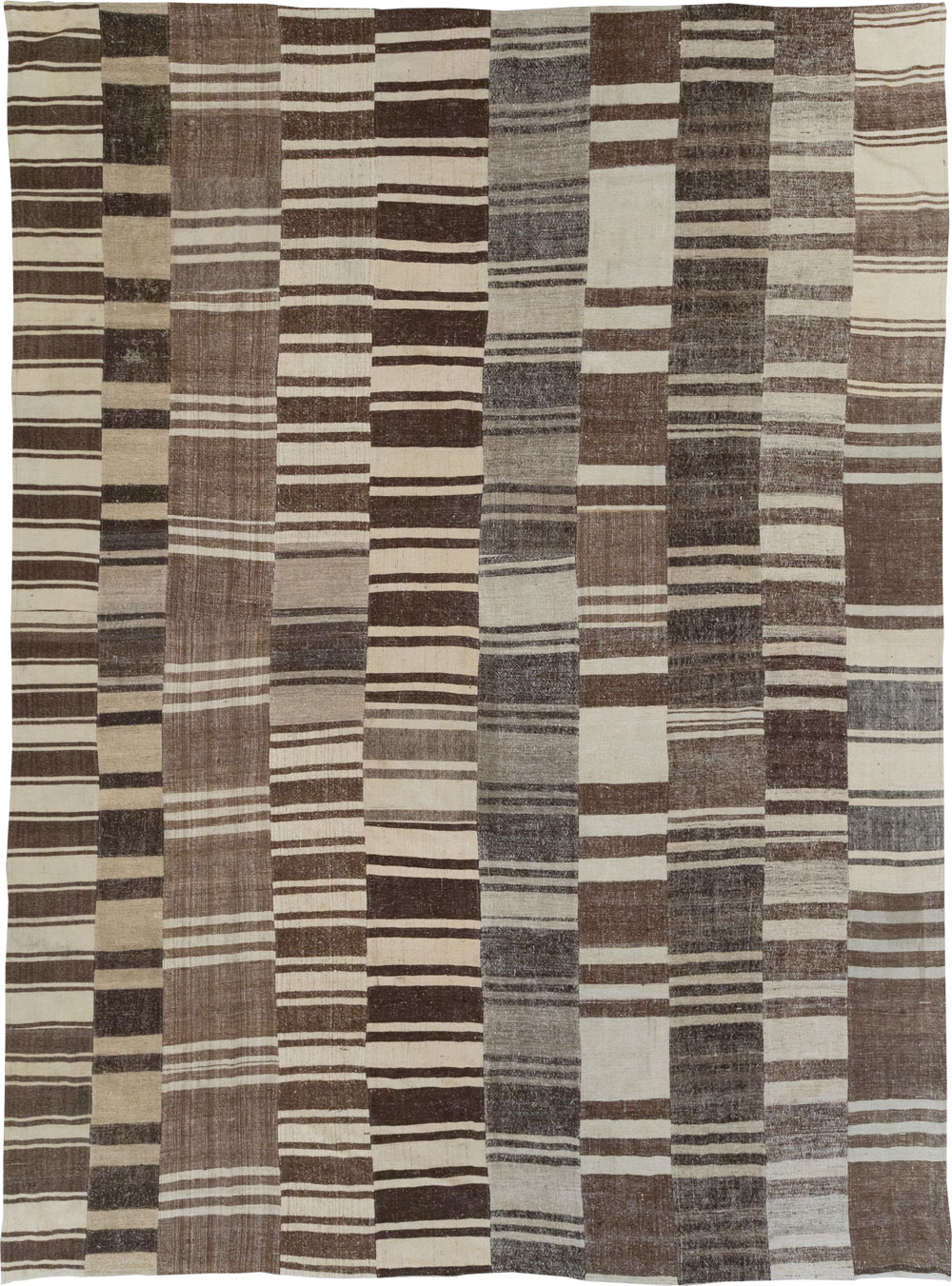 Modern Turkish Flatweave Room Size Carpet, No.30787 - Galerie Shabab