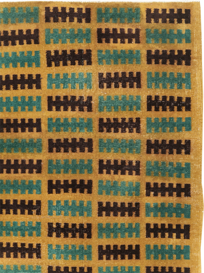 Vintage Turkish Anatolian Deco Rug, No.30794 - Galerie Shabab