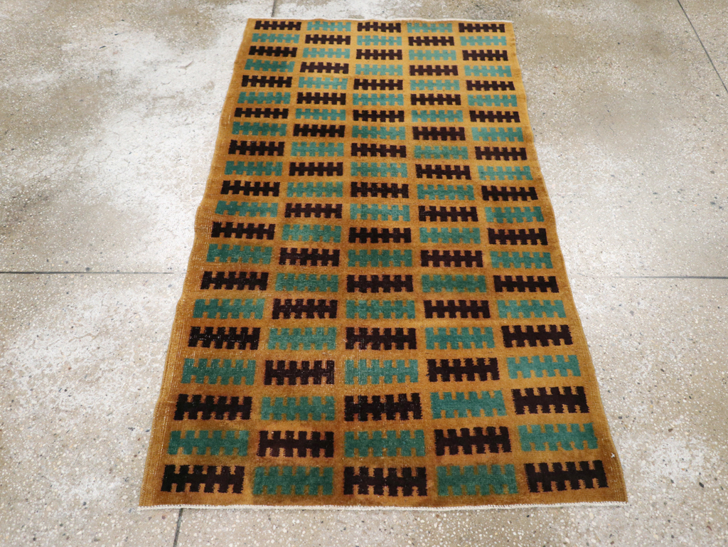 Vintage Turkish Anatolian Deco Rug, No.30794 - Galerie Shabab