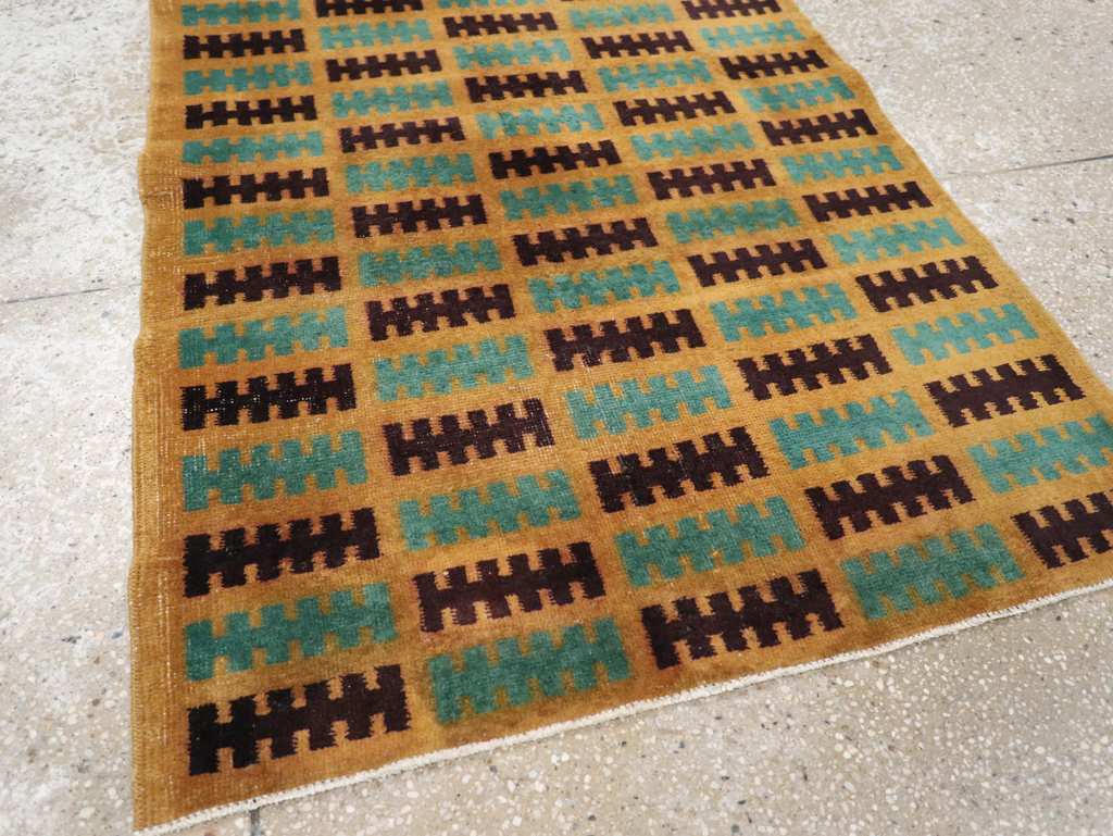 Vintage Turkish Anatolian Deco Rug, No.30794 - Galerie Shabab