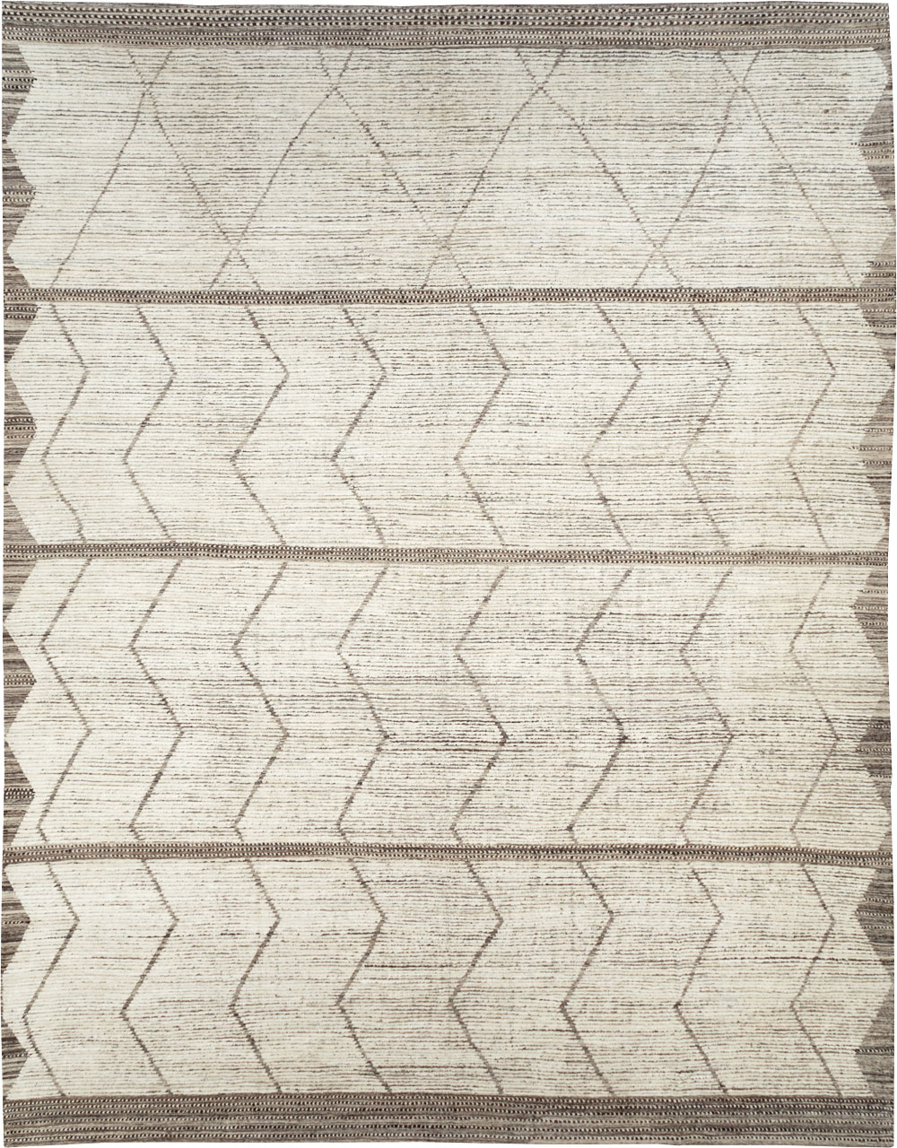 Moroccan Inspired Contemporary Turkish Large Room Size Carpet, No.30801 - Galerie Shabab