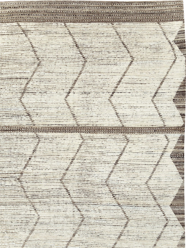 Moroccan Inspired Contemporary Turkish Large Room Size Carpet, No.30801 - Galerie Shabab