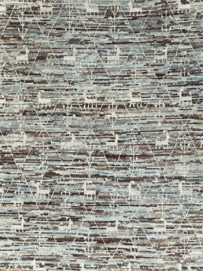 Moroccan Inspired Turkish Room Size Carpet, No.30802 - Galerie Shabab