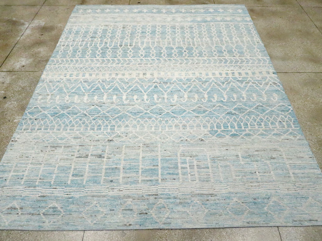 Modern Moroccan Inspired Turkish Carpet, No.30803 - Galerie Shabab