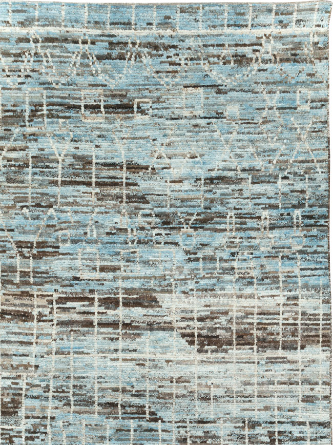 Moroccan Inspired Contemporary Turkish Room Size Carpet, No.30804 - Galerie Shabab