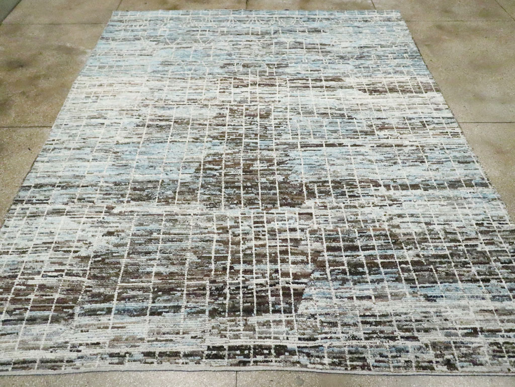Moroccan Inspired Contemporary Turkish Room Size Carpet, No.30804 - Galerie Shabab