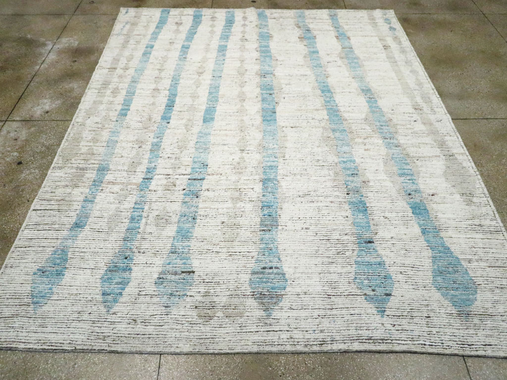 Moroccan Inspired Contemporary Turkish Room Size Carpet, No.30805 - Galerie Shabab
