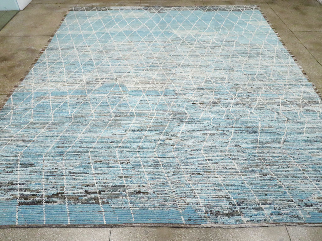 Moroccan Inspired Contemporary Turkish Large Room Size Carpet, No.30808 - Galerie Shabab