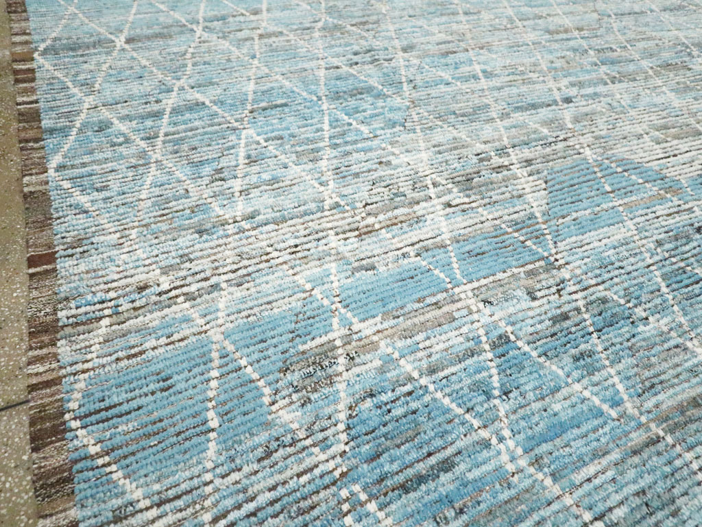 Moroccan Inspired Contemporary Turkish Large Room Size Carpet, No.30808 - Galerie Shabab