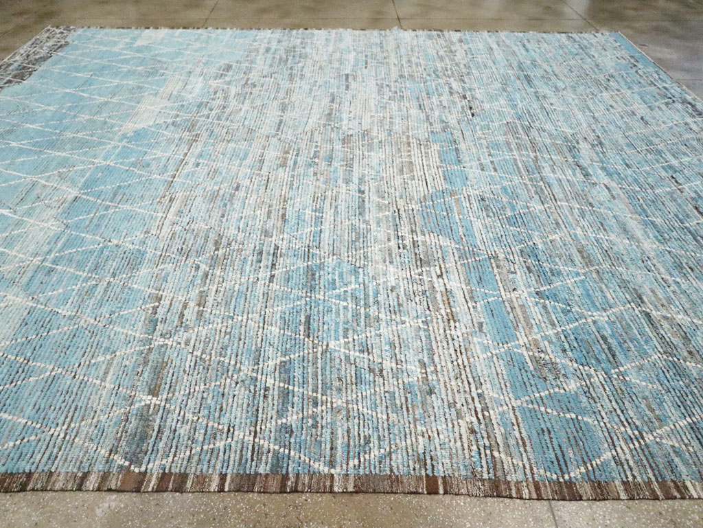 Moroccan Inspired Contemporary Turkish Large Room Size Carpet, No.30808 - Galerie Shabab