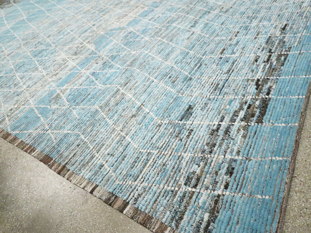 Moroccan Inspired Contemporary Turkish Large Room Size Carpet, No.30808 - Galerie Shabab