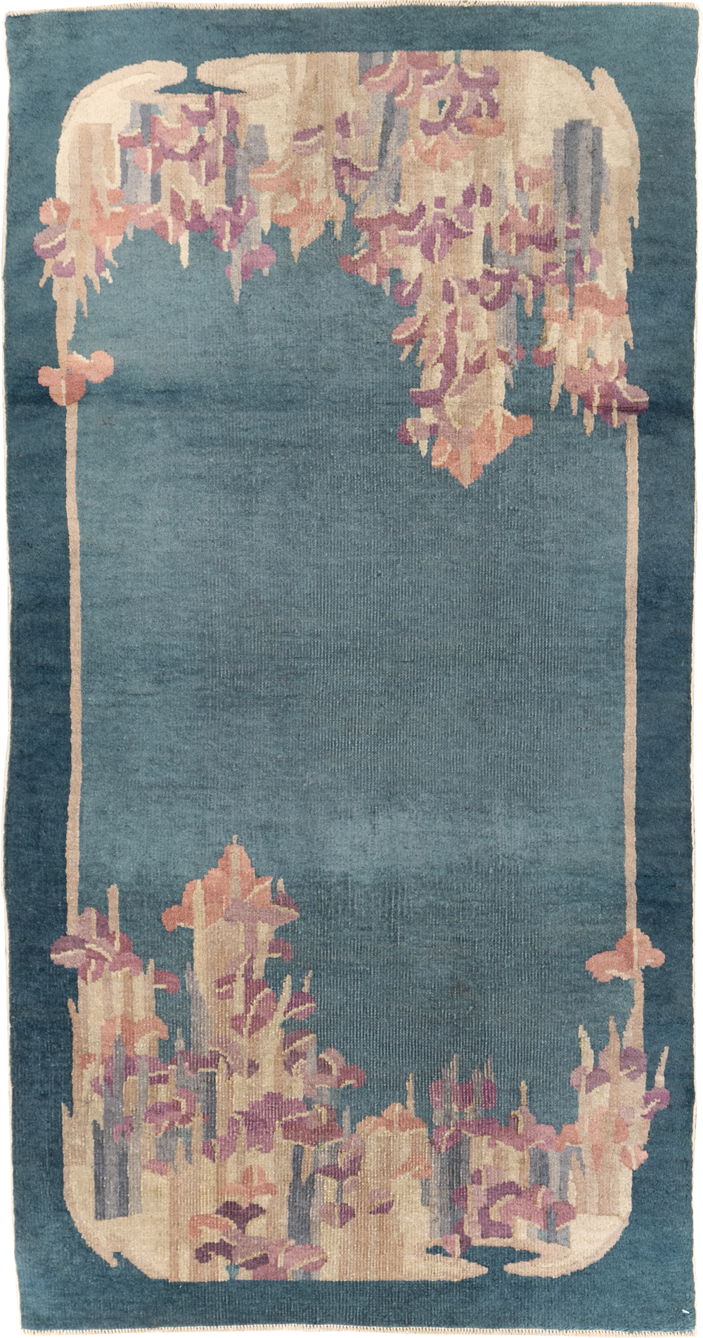 Vintage Chinese Art Deco Throw Rug, No.30813 - Galerie Shabab