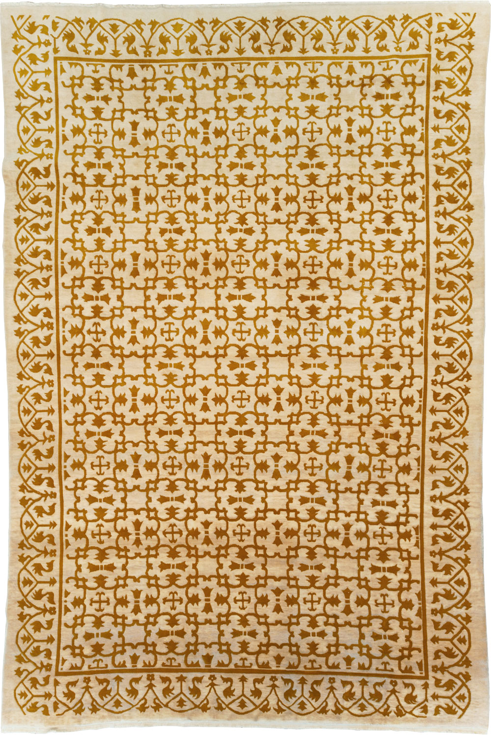 Vintage Indian Continental Large Room Size Carpet, No.30814 - Galerie Shabab
