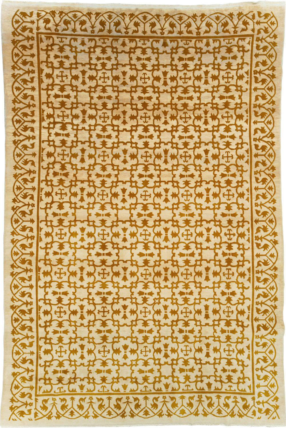 Vintage Indian Continental Large Room Size Carpet, No.30814 - Galerie Shabab