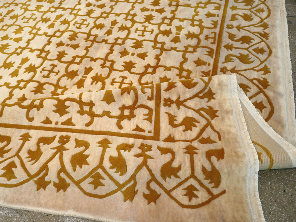 Vintage Indian Continental Large Room Size Carpet, No.30814 - Galerie Shabab