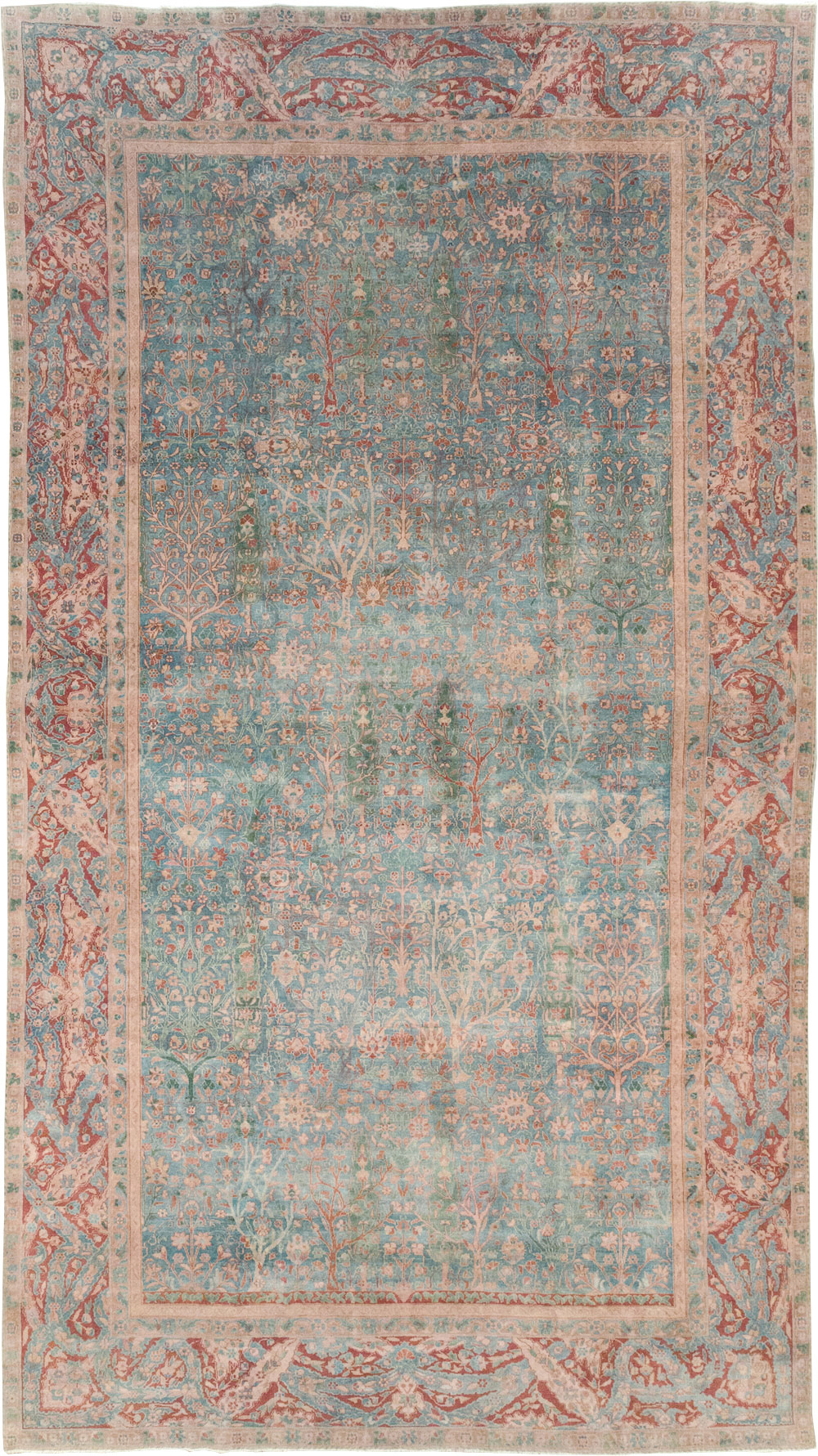 Vintage Indian Lahore Oversize Carpet, No.30820 - Galerie Shabab