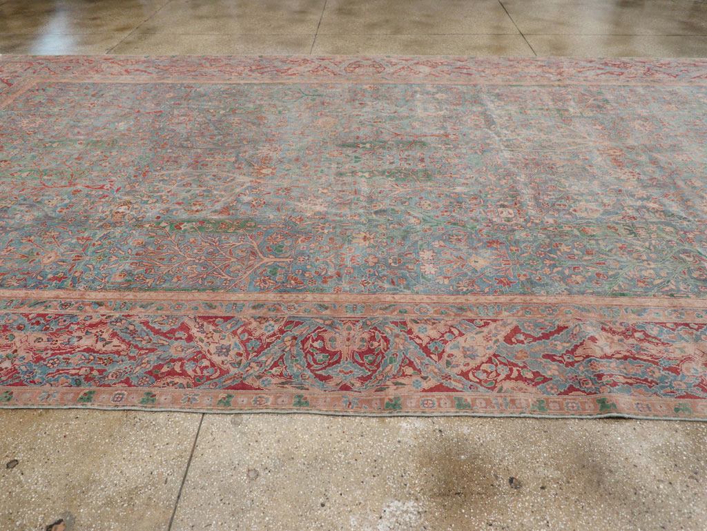 Vintage Indian Lahore Oversize Carpet, No.30820 - Galerie Shabab