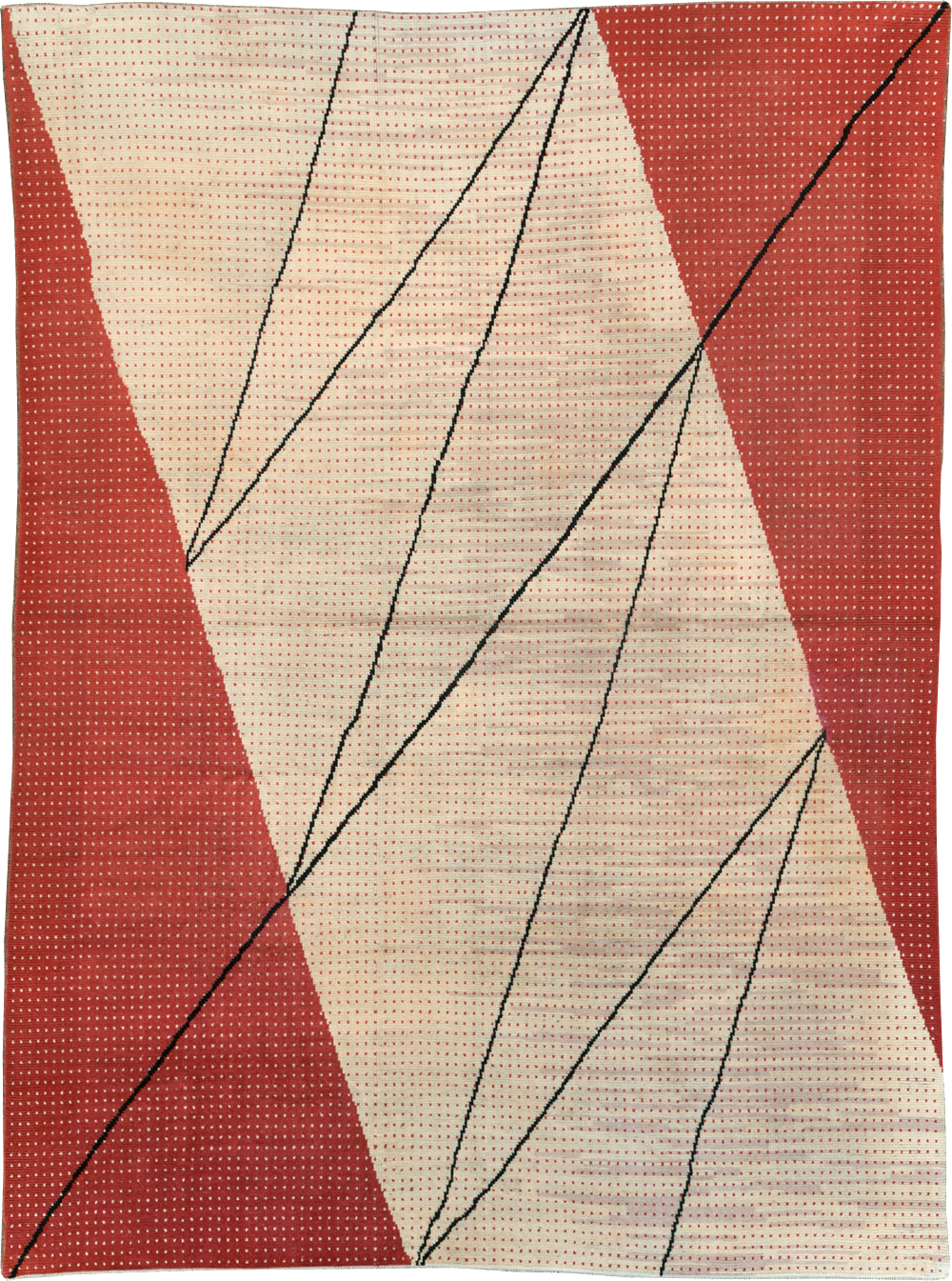 Vintage Czech Art Deco Large Room Size Carpet By Antonin Kybal, No.30824 - Galerie Shabab