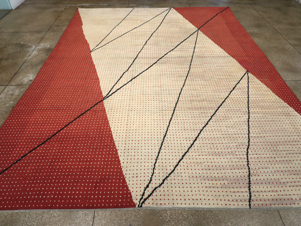 Vintage Czech Art Deco Large Room Size Carpet By Antonin Kybal, No.30824 - Galerie Shabab