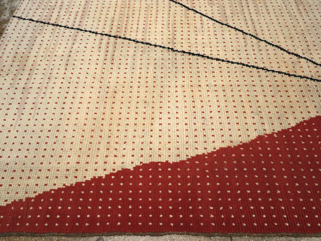 Vintage Czech Art Deco Large Room Size Carpet By Antonin Kybal, No.30824 - Galerie Shabab