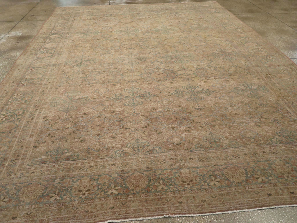 Antique Persian Mashad Room Size Carpet, No.30826 - Galerie Shabab