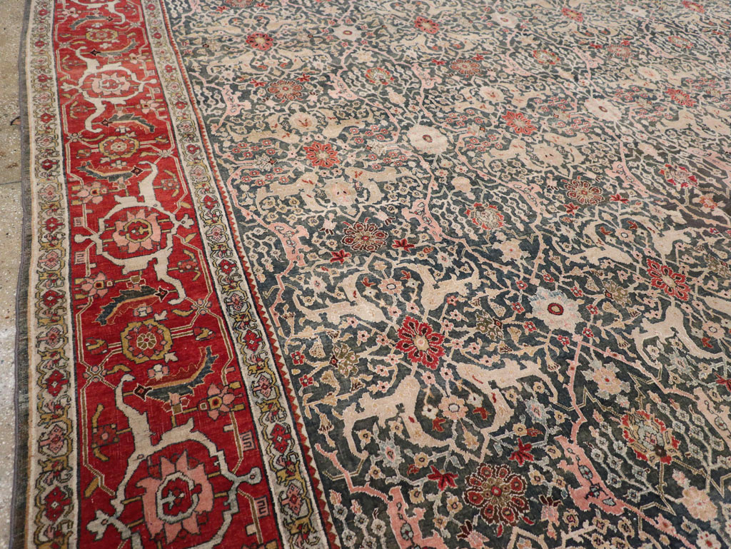 Antique Persian Bidjar Oversize Carpet, No.30830 - Galerie Shabab