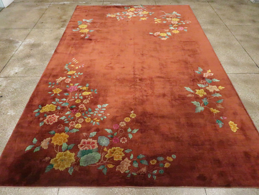 Antique Chinese Art Deco Room Size Carpet, No.30831 - Galerie Shabab