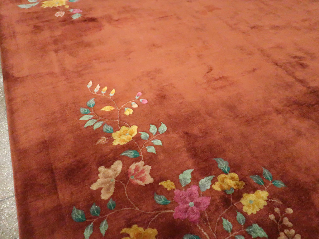 Antique Chinese Art Deco Room Size Carpet, No.30831 - Galerie Shabab