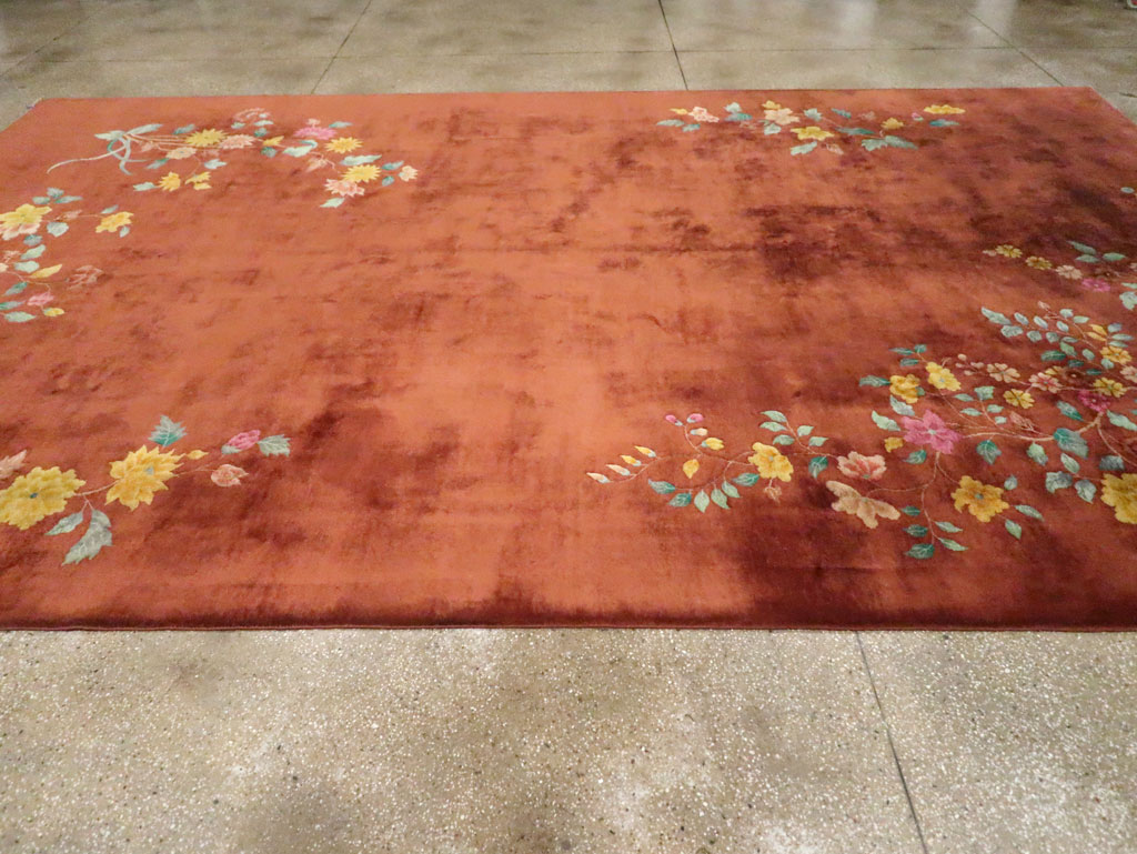 Antique Chinese Art Deco Room Size Carpet, No.30831 - Galerie Shabab
