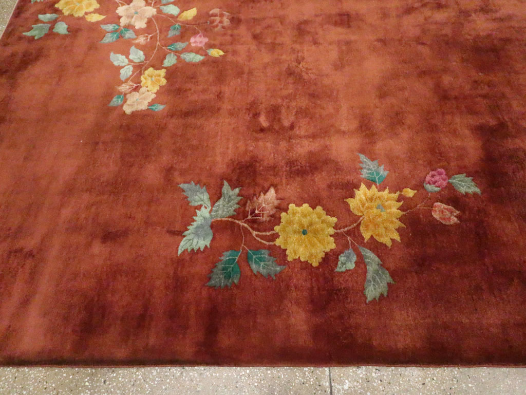 Antique Chinese Art Deco Room Size Carpet, No.30831 - Galerie Shabab