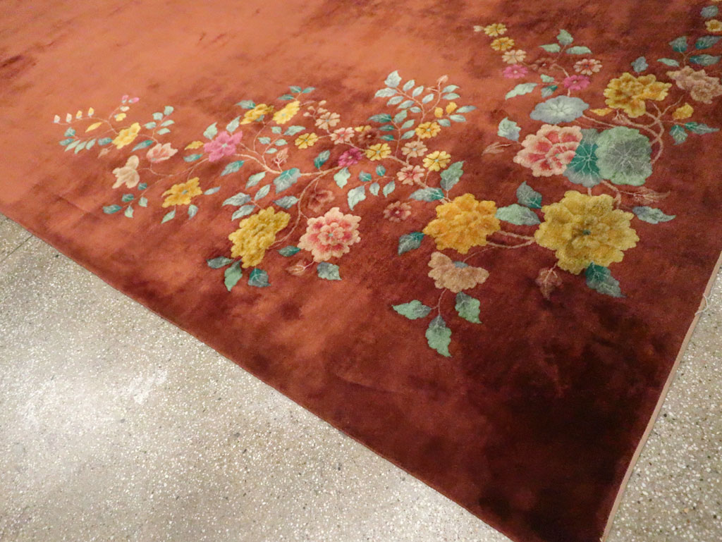 Antique Chinese Art Deco Room Size Carpet, No.30831 - Galerie Shabab
