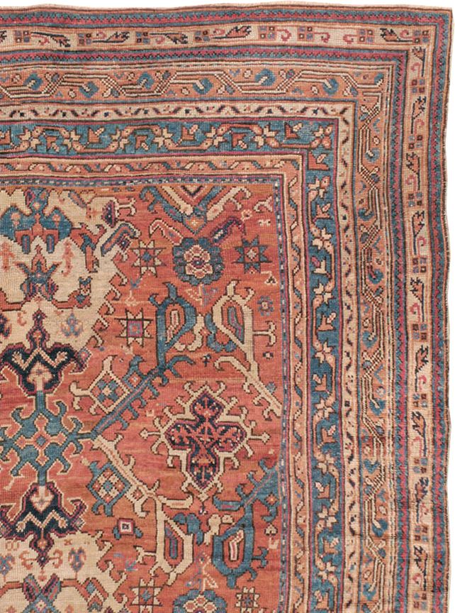 Antique Turkish Oushak Oversize Square Carpet, No.30832 - Galerie Shabab