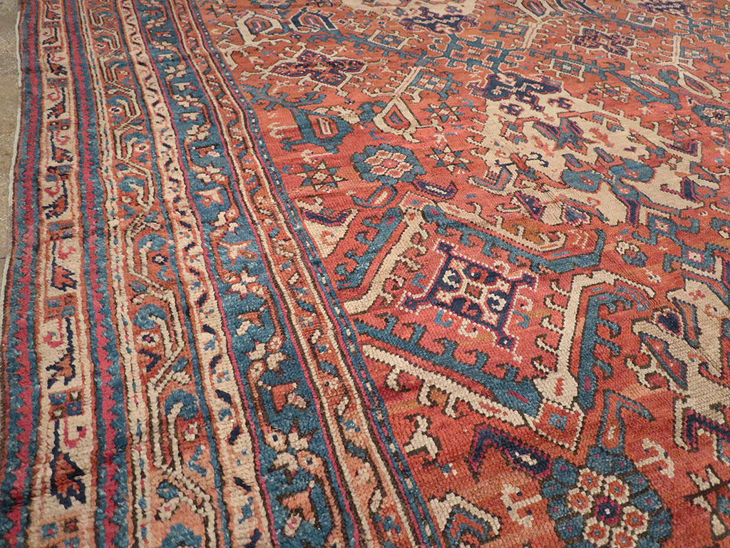 Antique Turkish Oushak Oversize Square Carpet, No.30832 - Galerie Shabab