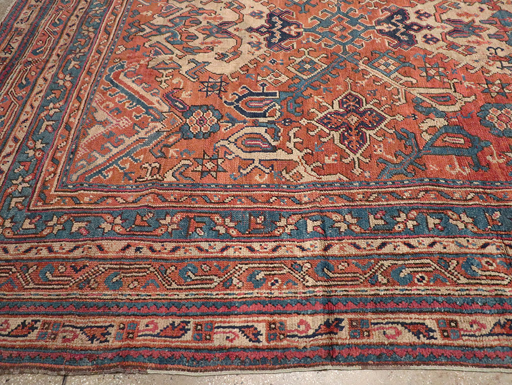 Antique Turkish Oushak Oversize Square Carpet, No.30832 - Galerie Shabab