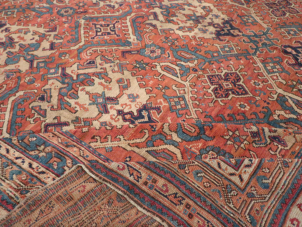 Antique Turkish Oushak Oversize Square Carpet, No.30832 - Galerie Shabab