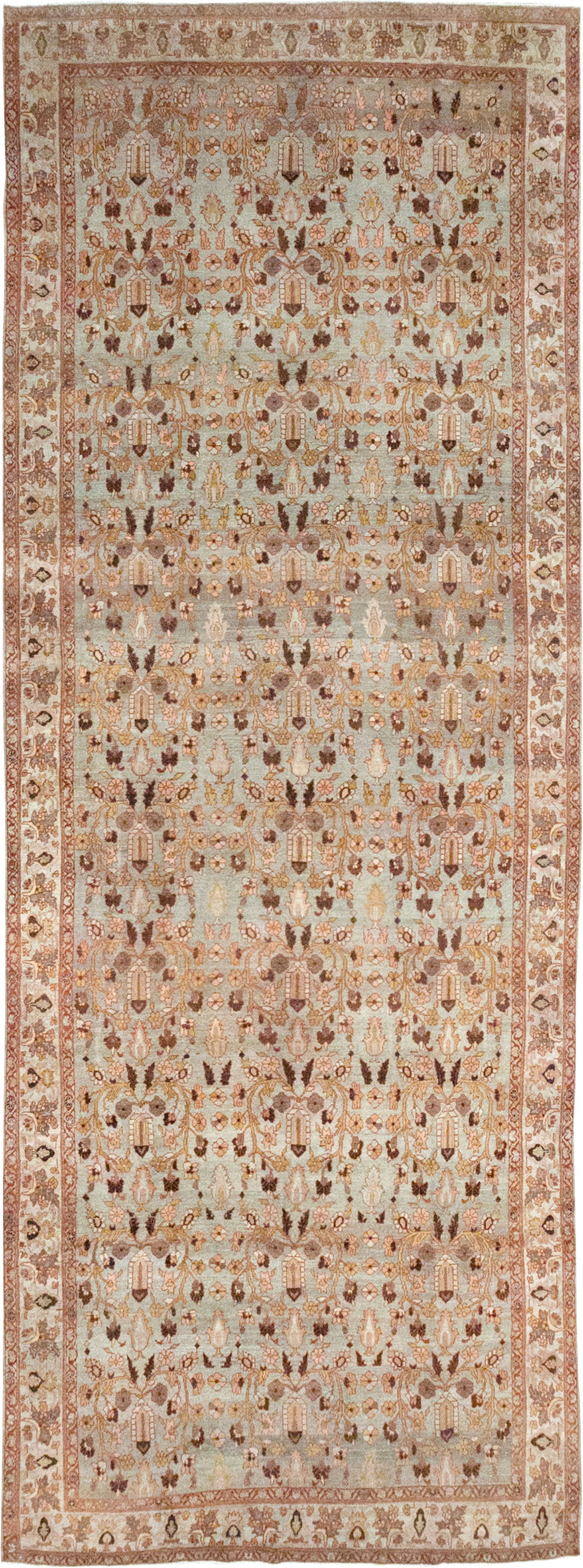 Antique Persian Bibikabad Wide Gallery Runner, No.30836 - Galerie Shabab