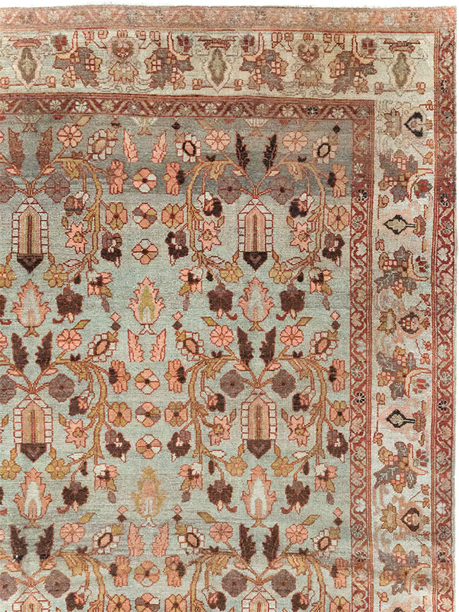 Antique Persian Bibikabad Wide Gallery Runner, No.30836 - Galerie Shabab