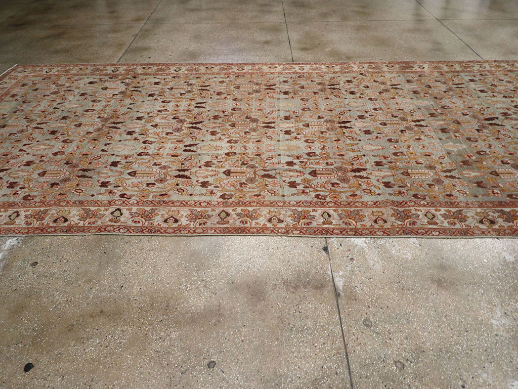 Antique Persian Bibikabad Wide Gallery Runner, No.30836 - Galerie Shabab
