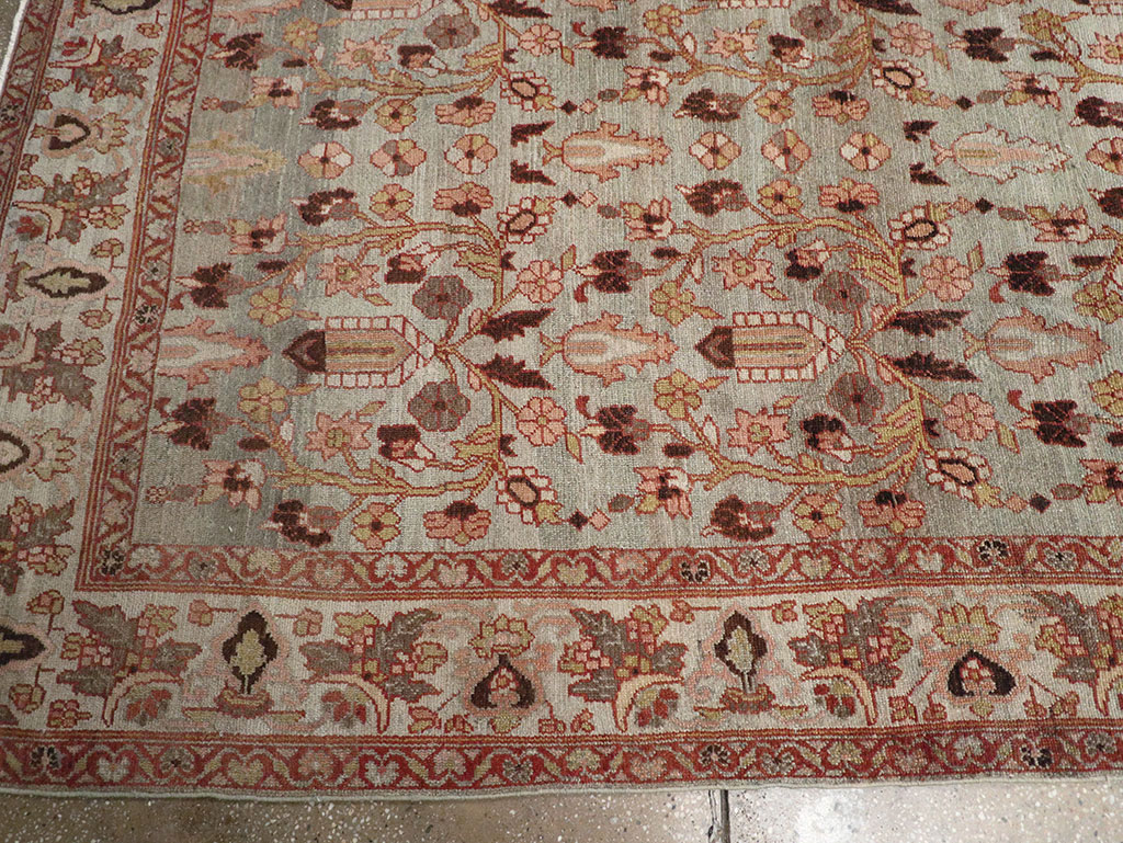 Antique Persian Bibikabad Wide Gallery Runner, No.30836 - Galerie Shabab