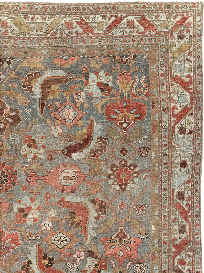 Antique Persian Bidjar Wide Gallery Runner, No.30837 - Galerie Shabab