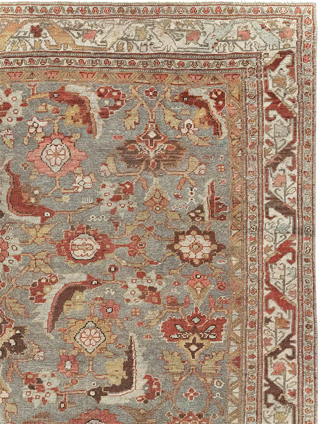Antique Persian Bidjar Wide Gallery Runner, No.30837 - Galerie Shabab